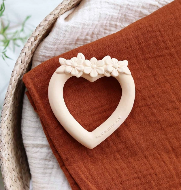 Natural Rubber Heart Teether