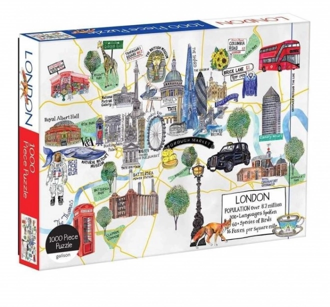 Galison London Map Puzzle