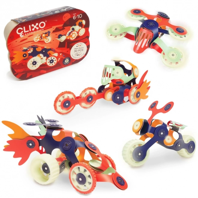 Clixo Mars Rovers Magnetic Building Set