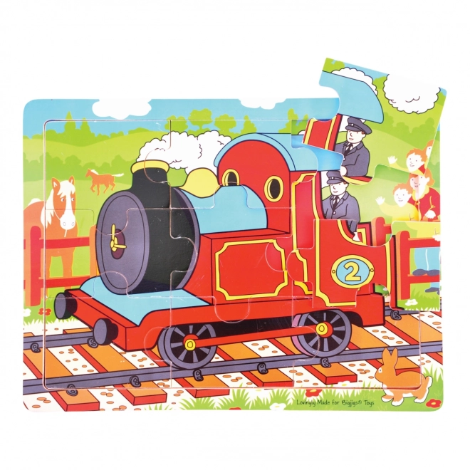 Wooden Puzzle Train