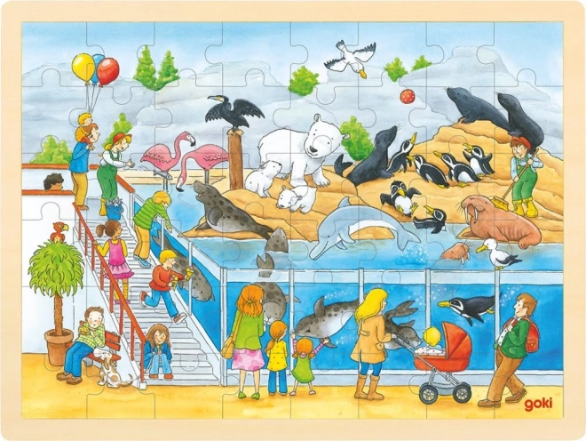 Wooden Zoo Visit Puzzle for Children