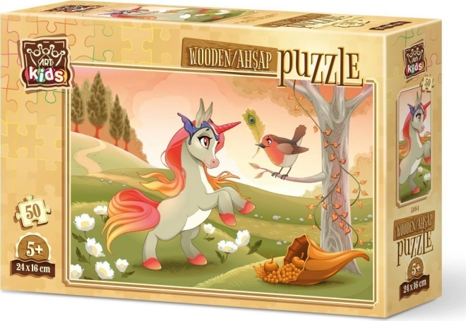 Wooden Puzzle Cute Pony 50 Pieces