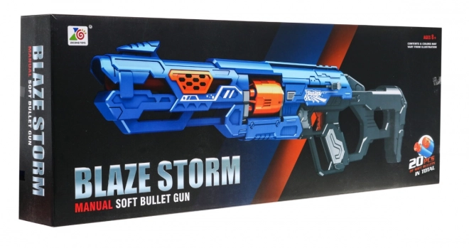 Blaze Storm Manual Toy Gun for Kids 8+