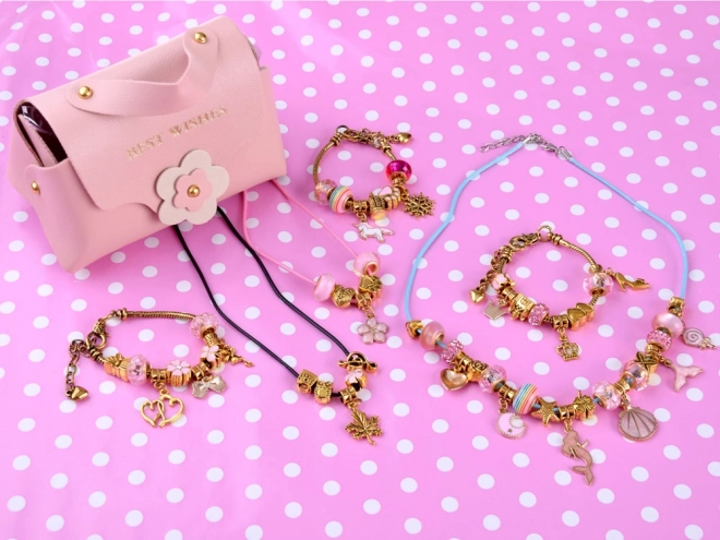 DIY Bracelet Making Set with Beads and Charms