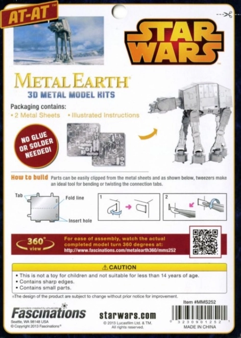 Metal Earth Star Wars AT-AT 3D Puzzle