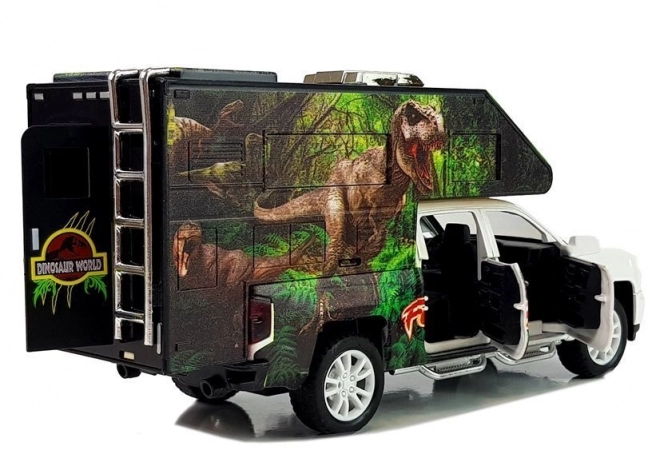 Camper with Dinosaurs