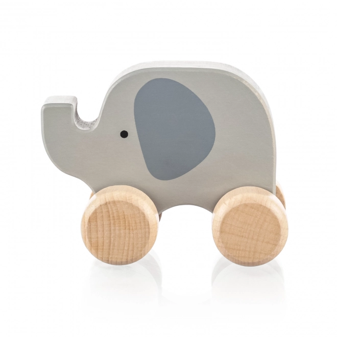 Wooden Rolling Elephant Toy