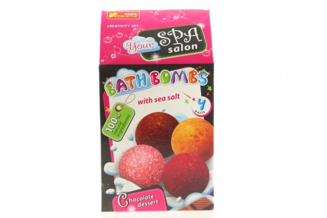 Set per creare bombe da bagno al cioccolato