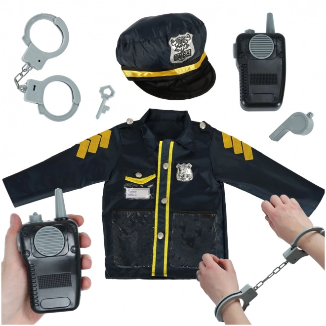 Police Officer Costume Set for Kids 3-8 Years