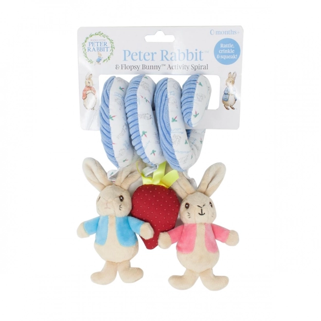 Rainbow Spiral Rattle Flopsy Bunny Activity Toy