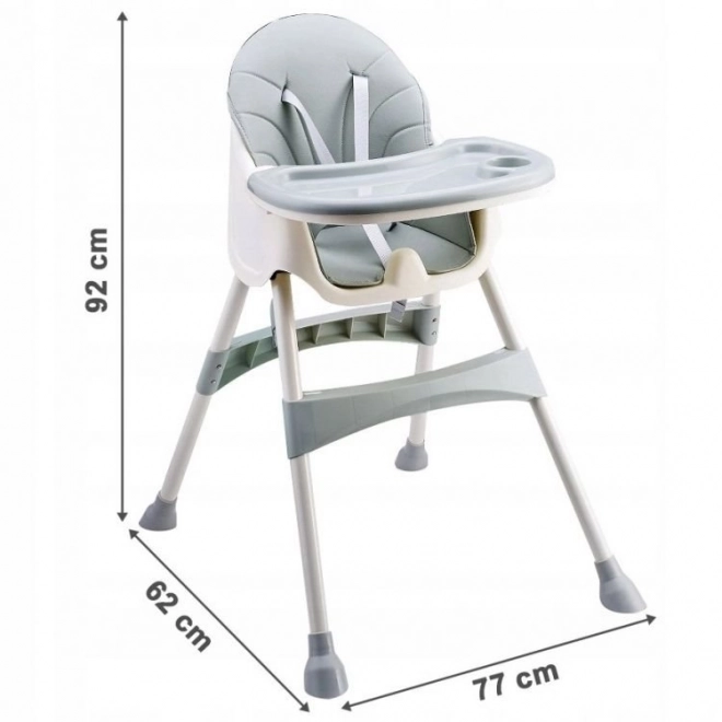 2-in-1 Adjustable Feeding Chair with 5-Point Harness by Ecotoys