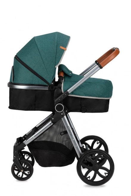 Versatile Green Baby Stroller 2-in-1 MoMi LIMURU