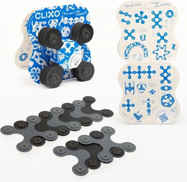 Set Designer Clixo - Blocchi Magnetici Neri