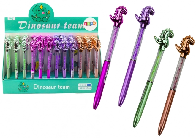 Elegant Dinosaur Pen with Gem Details