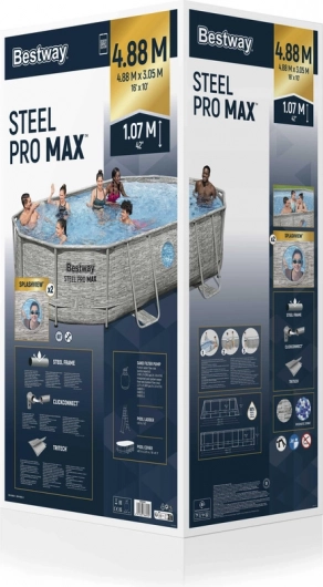 Selbsttragendes Schwimmbecken Bestway Power Steel Swim Vista 427 x 250 x 100 cm