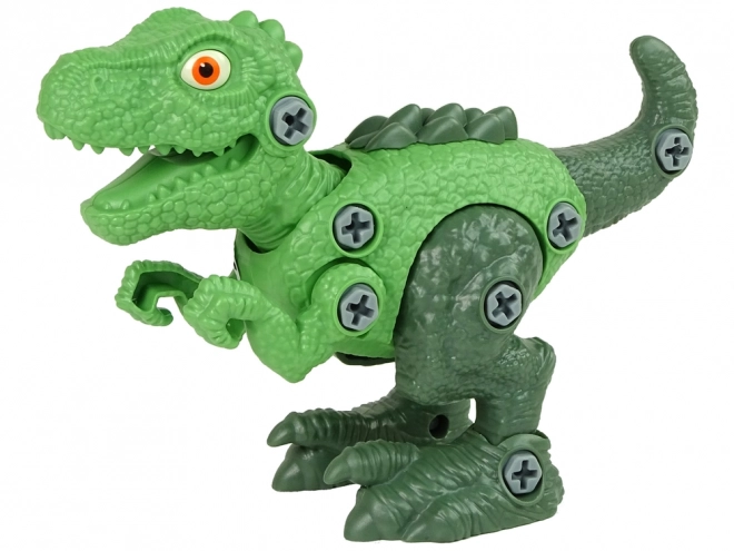 Tyrannosaurus Rex Dinosaur Set with Egg DIY Screwdriver Green