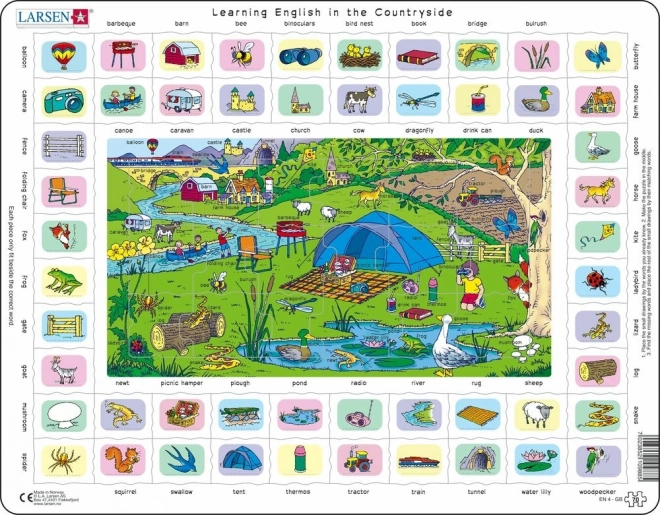 Larsen Puzzle English 4: Countryside Holidays 70 Pieces