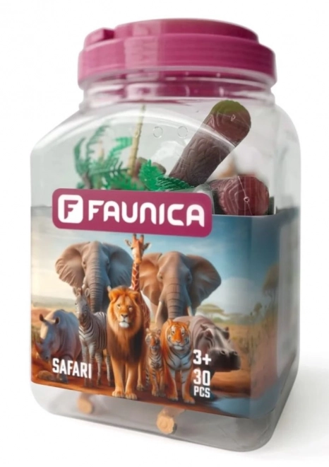 Safari Animal Figures Set with Accessories