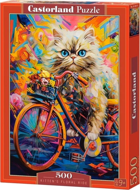 Castorland Puzzle Cat on a Bicycle 500 Pieces