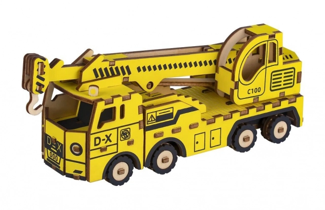 Woodcraft Wooden Crane Truck 3D Puzzle