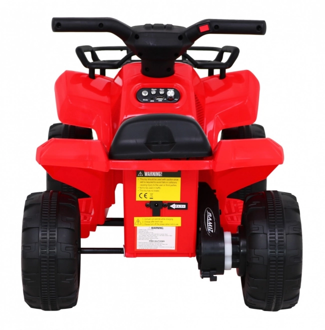 Children's Electric Quad Bike Red with MP3 USB and LED