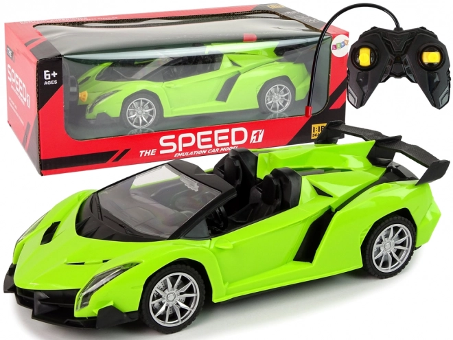 Remote Control Green Sport Car 1:18