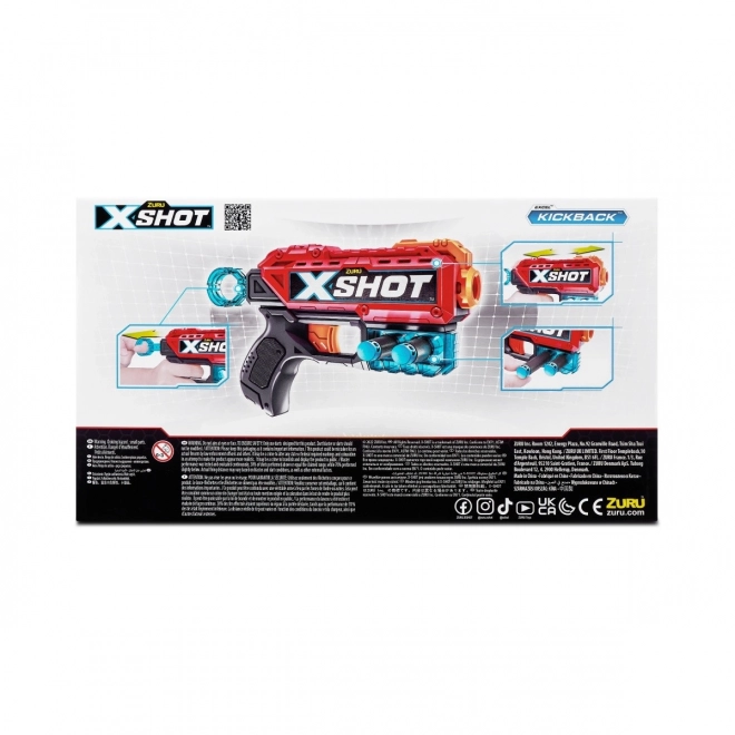 X-Shot Excel Kickback Blaster with 8 Darts