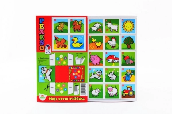 Paper Memory Game My First Animals