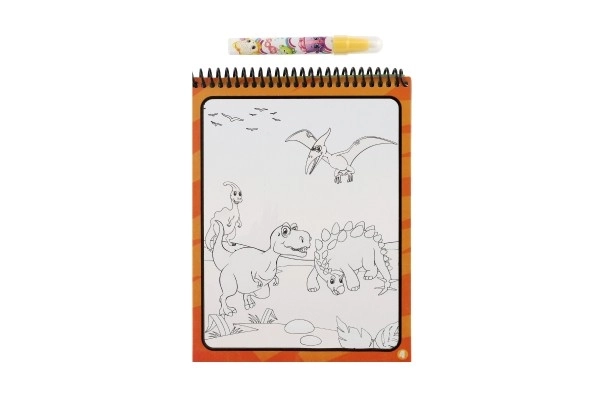 Magic Water Painting Book with Dinosaur Pencil