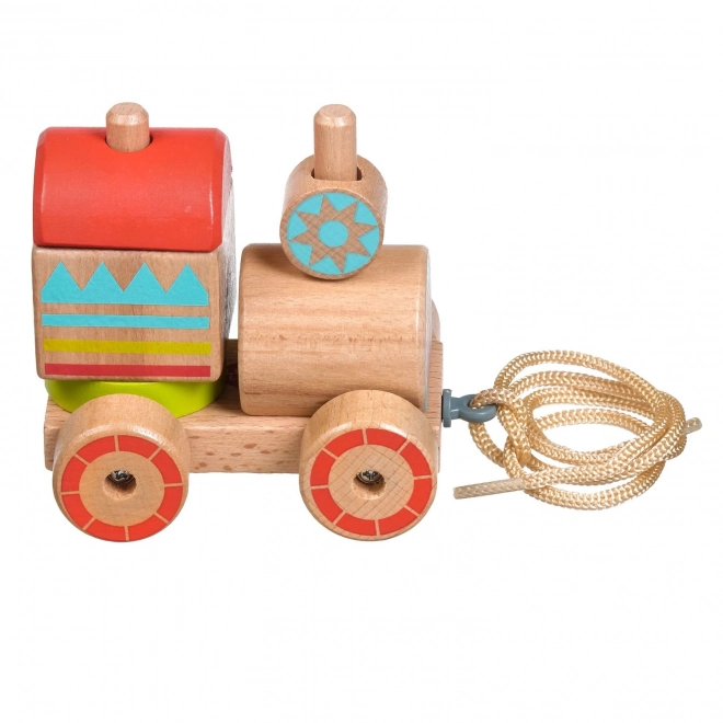 Lucy & Leo Wooden Pull-Along Train Puzzle