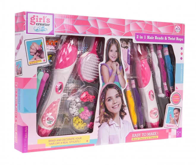 Braiding Kit with Accessories for Kids