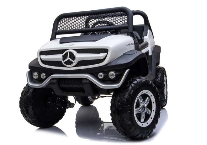 Electric Ride-On Car Mercedes Unimog White