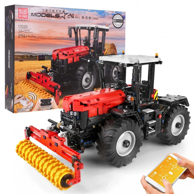 Remote Controlled Red Tractor Building Set