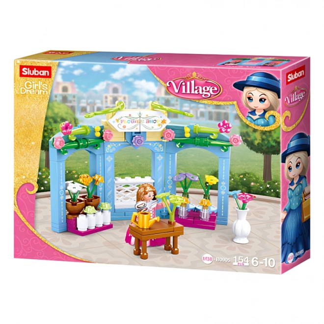 Sluban Village Period Flower Shop Set