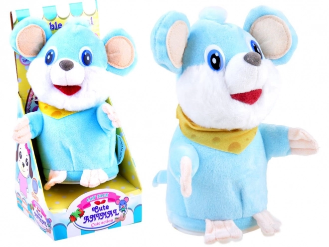 Interactive Repeating Talking Mouse Toy – blue