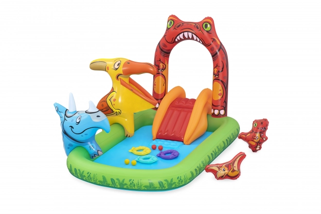 Inflatable Water Playground Dinosaur World for Kids Ages 2+