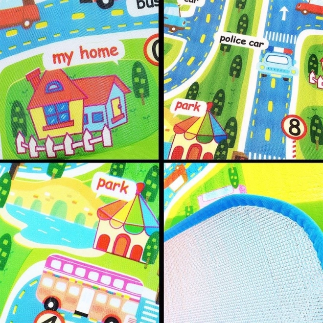 Educational Foldable Foam Play Mat City Design 160 x 130 cm