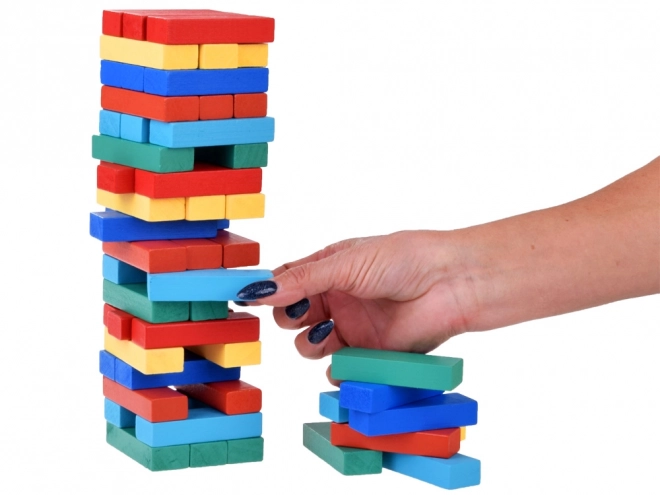 Jenga Tower Colorful Wooden Blocks