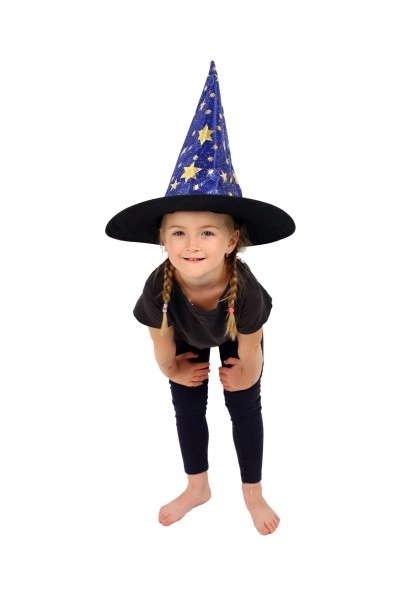 Wizard Hat For Children Blue And Gold Carnival