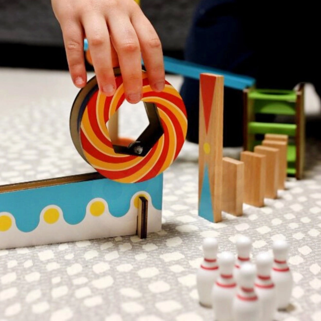 Verrückte Holz-Domino-Spiele