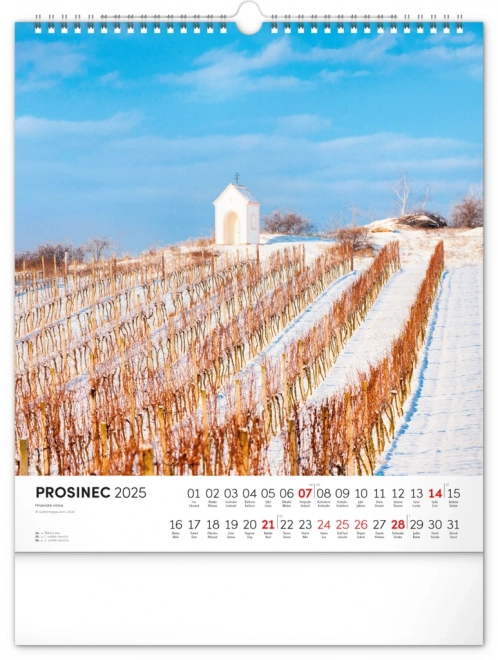 Notique Wall Calendar Moravian Tuscany Charm 2025