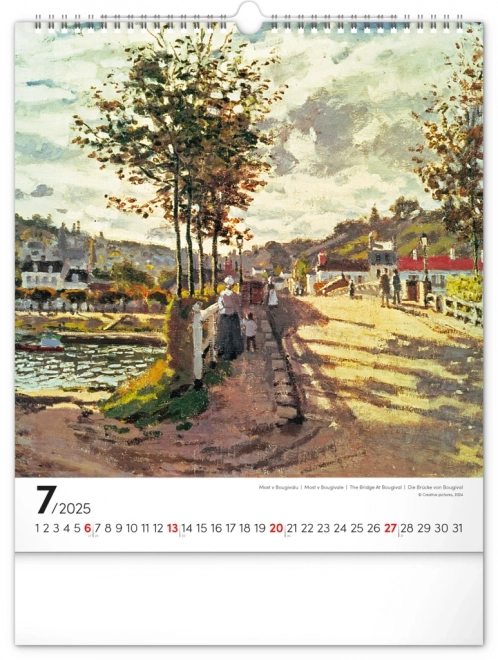 Claude Monet 2025 Wall Calendar