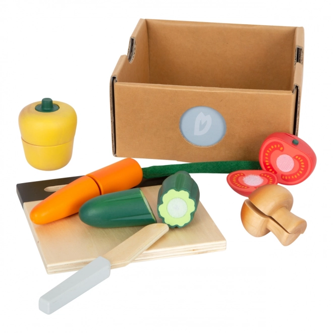 Small Foot Wooden Vegetable Cutting Set