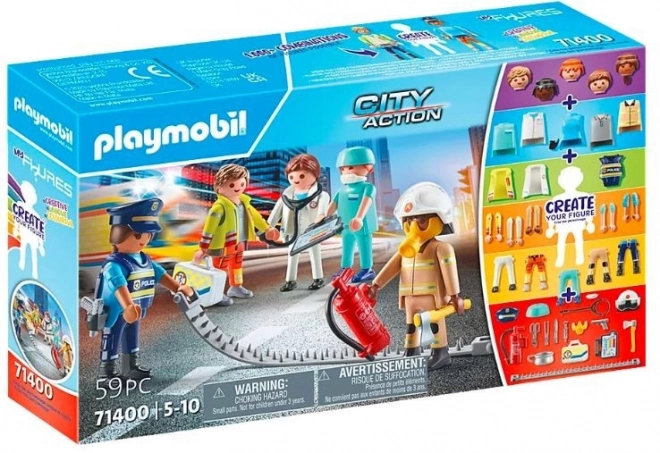 Playmobil My Figures: Rescue Services Set