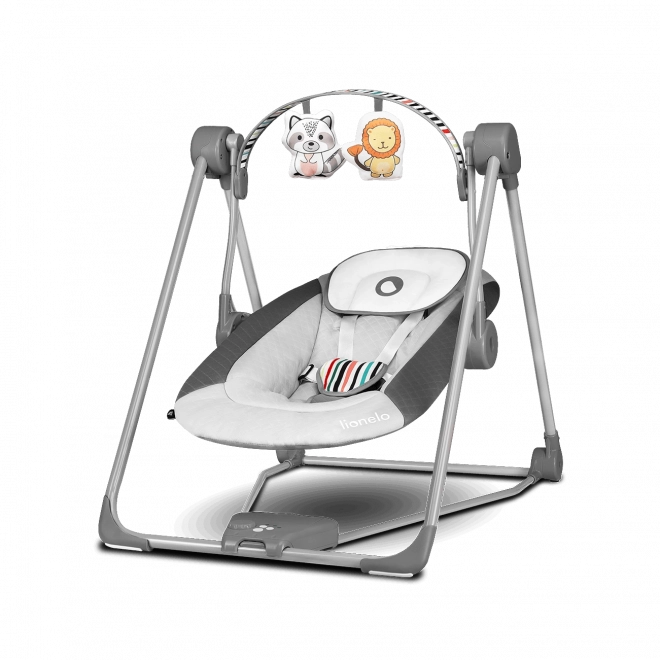 Lionelo Baby Rocking Chair Otto in Pink – Cozy Grey