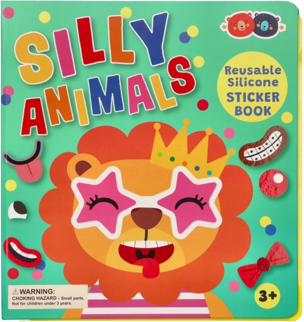 Autocollants en silicone avec livret – joyeux animaux