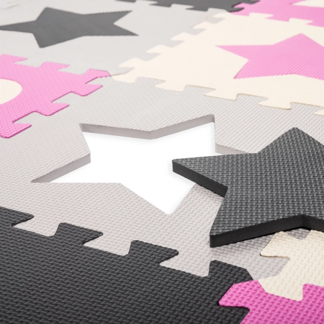 Educational Foam Puzzle Mat Pink 143 x 143 cm 36 Pieces