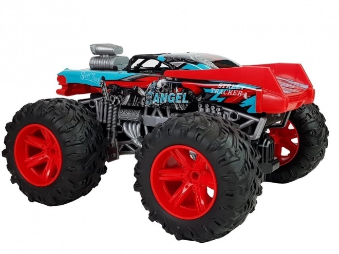 Remote Controlled Off-road Car with Large Red Wheels