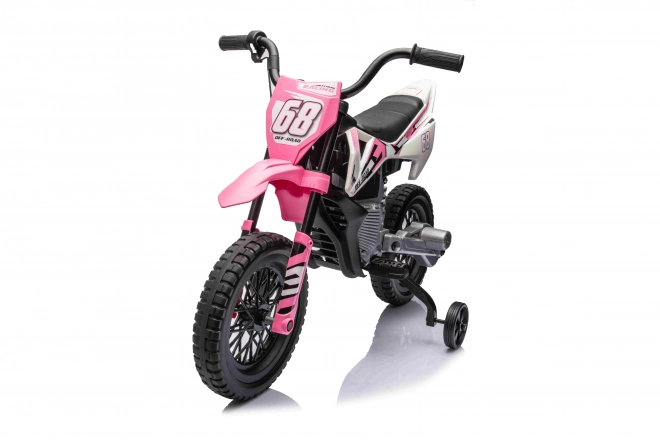 Pink Children's Motorbike with Audio Panel and EVA Wheels