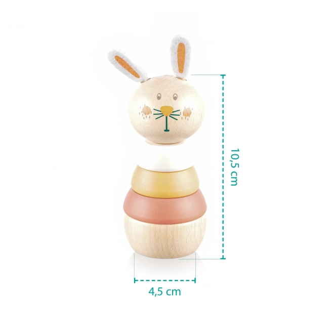 Wooden Stacking Rabbit Toy